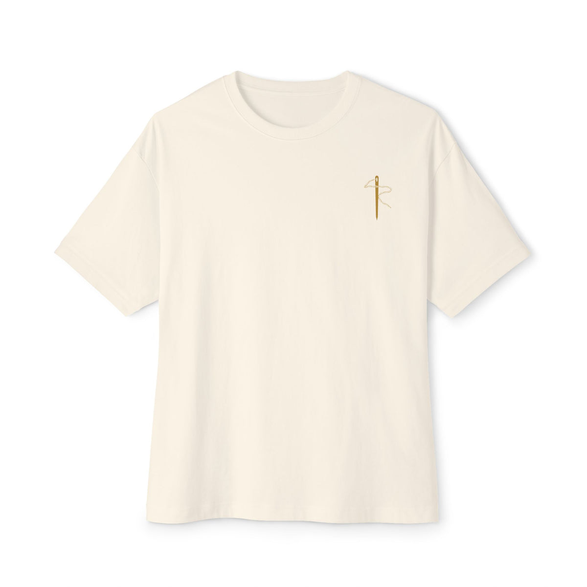 Low Watts High Faith Cycling Tee, Natural, front view, LOW WATTS. HIGH FAITH. 2 Corinthians 12:9 (KJV)