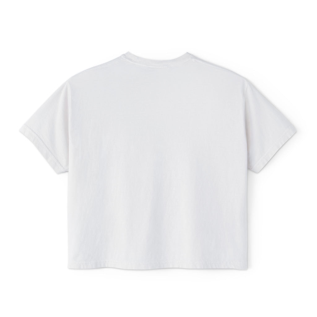His Way Is Better Crop Tee, crop t-shirt, White, back view, blank, HIS WAY IS BETTER., Isaiah 55:9 (KJV)