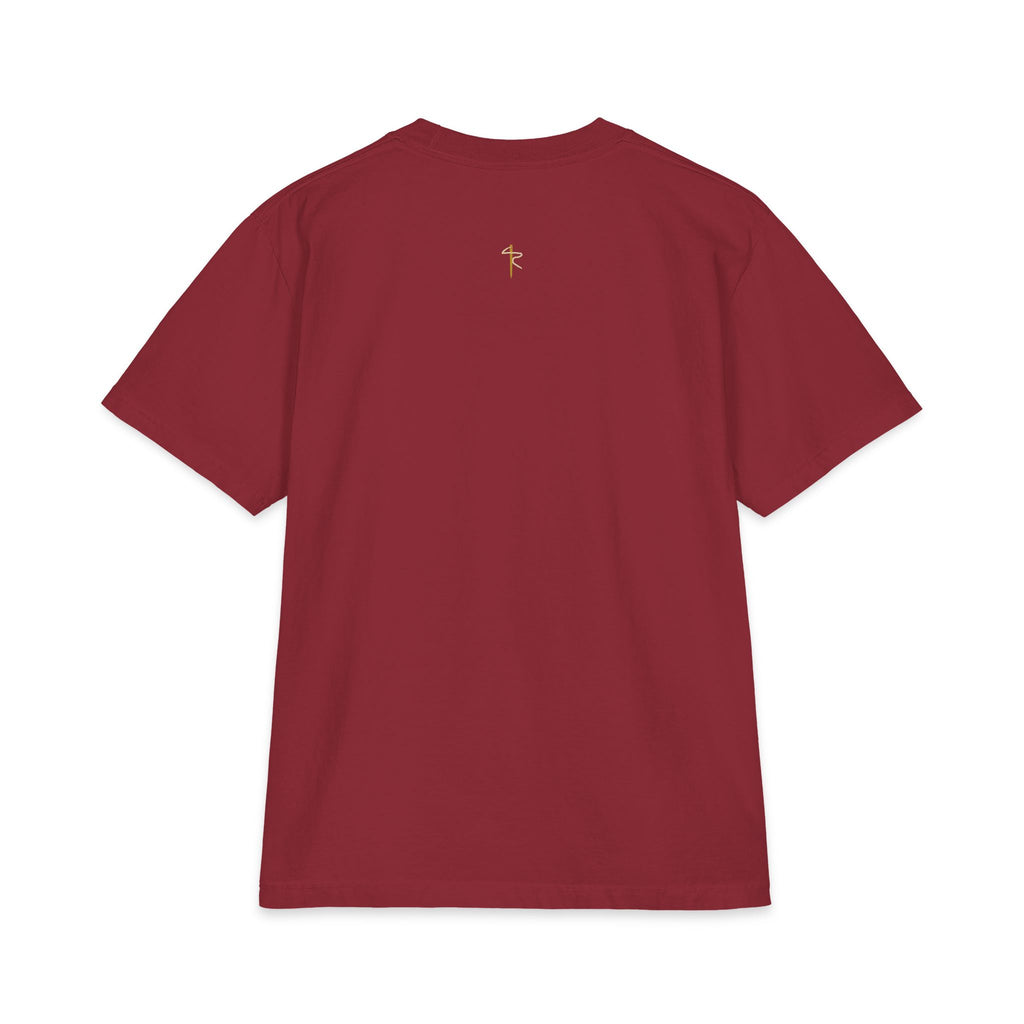 I Can Do All Things (Even This Hill) Cycling Tee, Burgundy, back view, I CAN DO ALL THINGS. (EVEN THIS HILL.) Philippians 4:13 (KJV)
