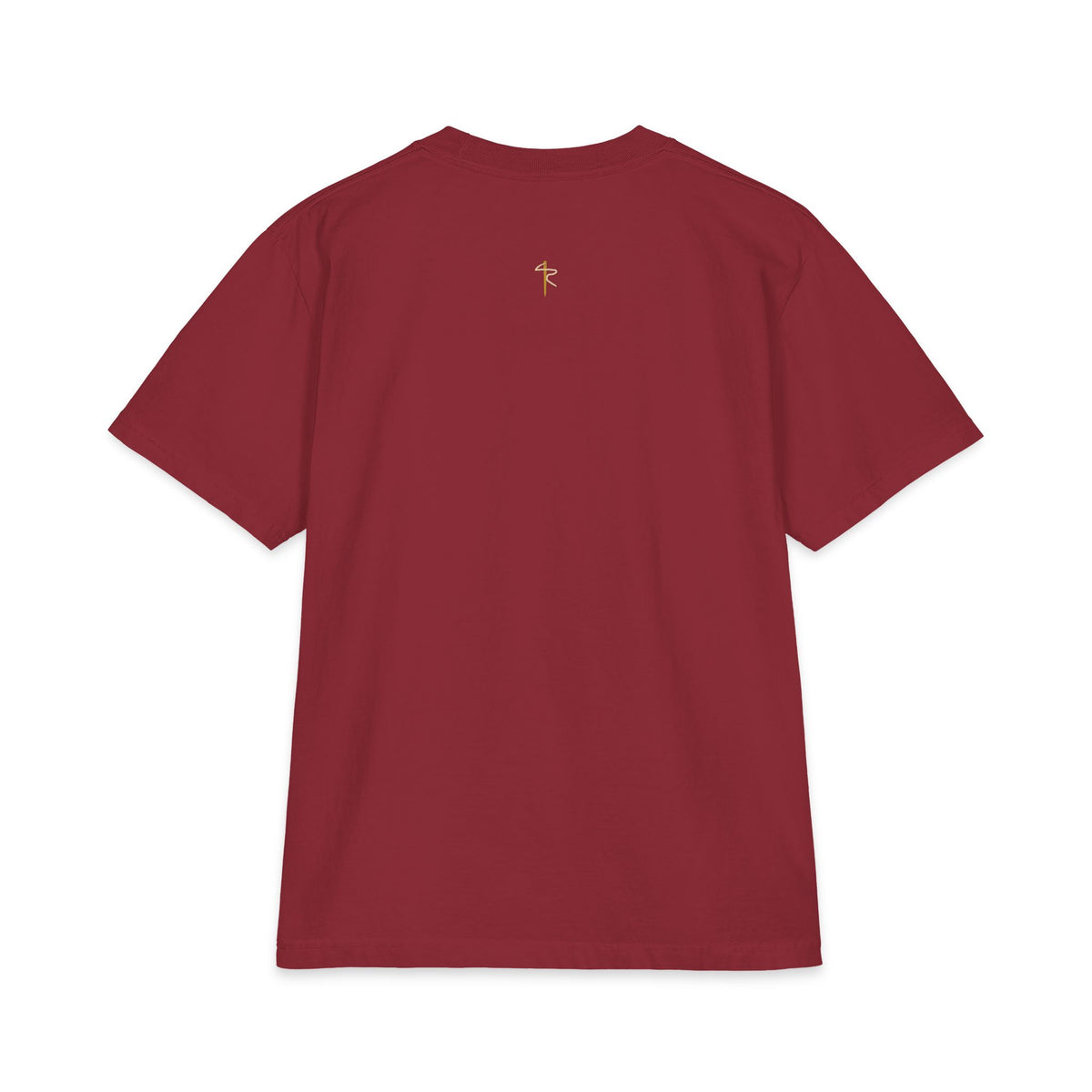 I Can Do All Things (Even This Hill) Cycling Tee, Burgundy, back view, I CAN DO ALL THINGS. (EVEN THIS HILL.) Philippians 4:13 (KJV)
