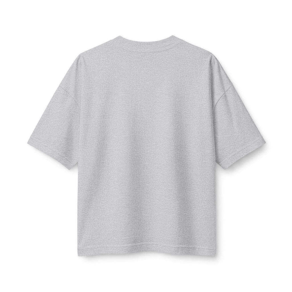 We Ride Together Women's Boxy Tee, Athletic Heather, back view, WE RIDE TOGETHER. (NO-DROP RIDE.) Ecclesiastes 4:12 (KJV)