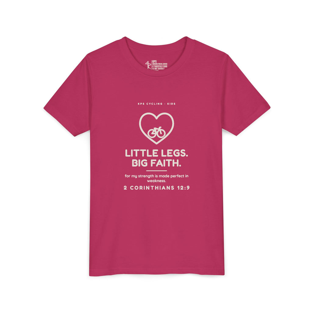 Little Legs, Big Faith Youth Tee