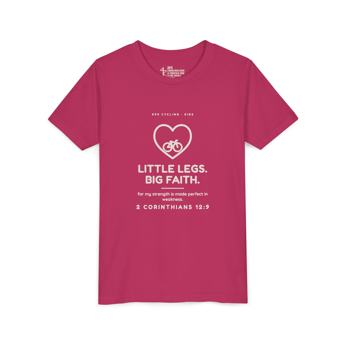 Little Legs, Big Faith Youth Tee
