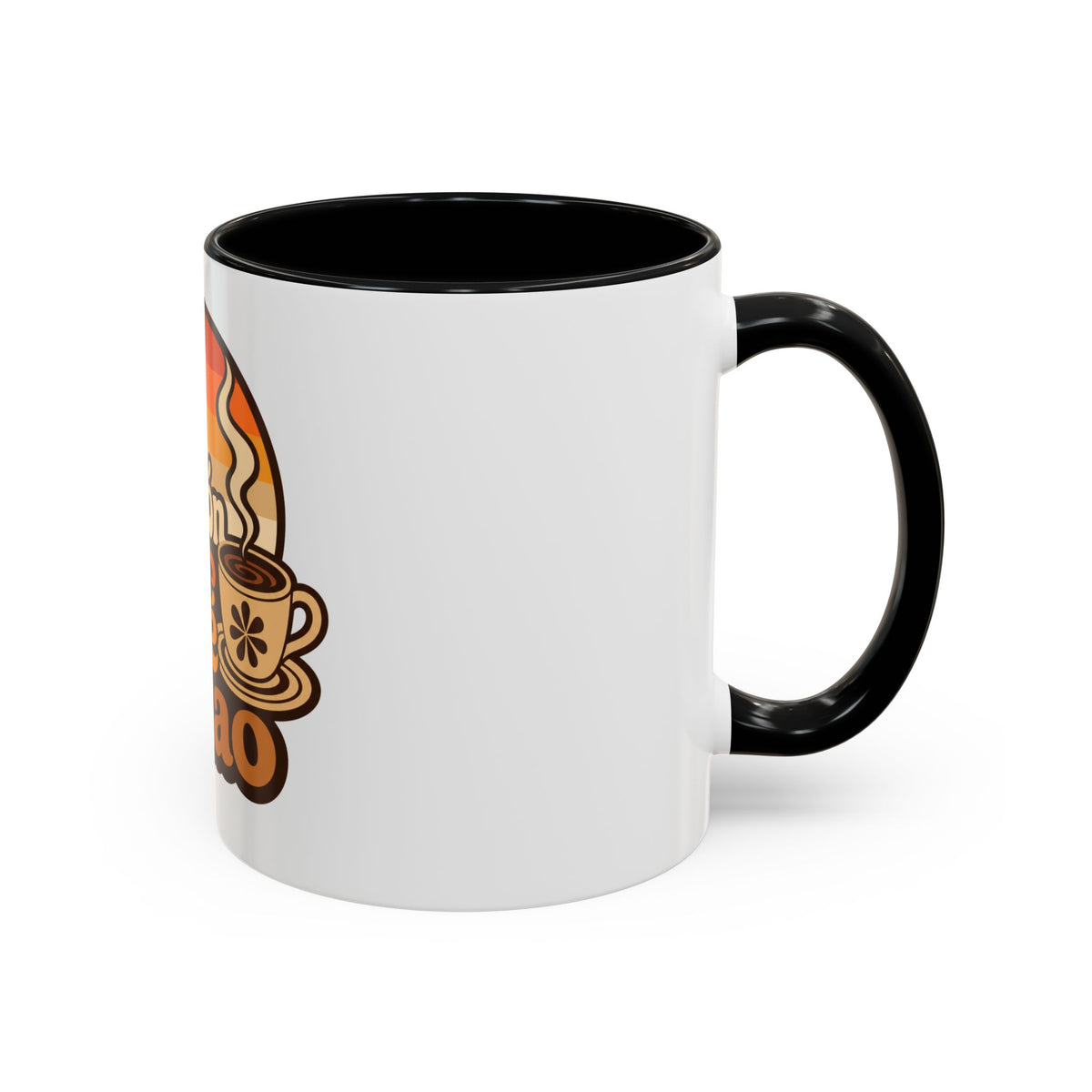 Oración y Café Colao Mug, mug, Black inside and handle, handle on the right, ORACIÓN Y CAFÉ COLAO., Psalm 5:3 (KJV)