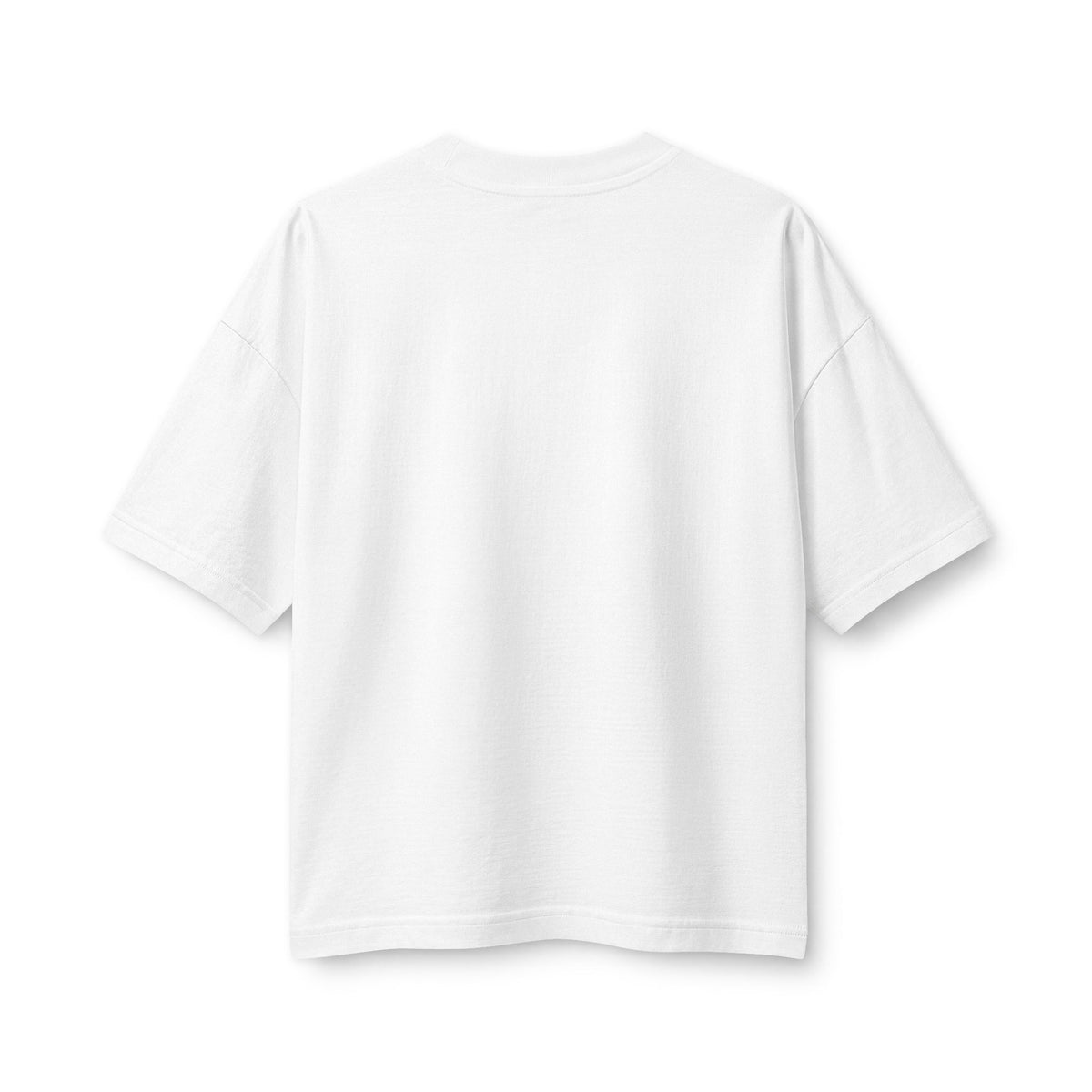 Choppy Day, Good God Women's Boxy Tee, White, back view, CHOPPY DAY. GOOD GOD. Romans 8:28 (KJV)