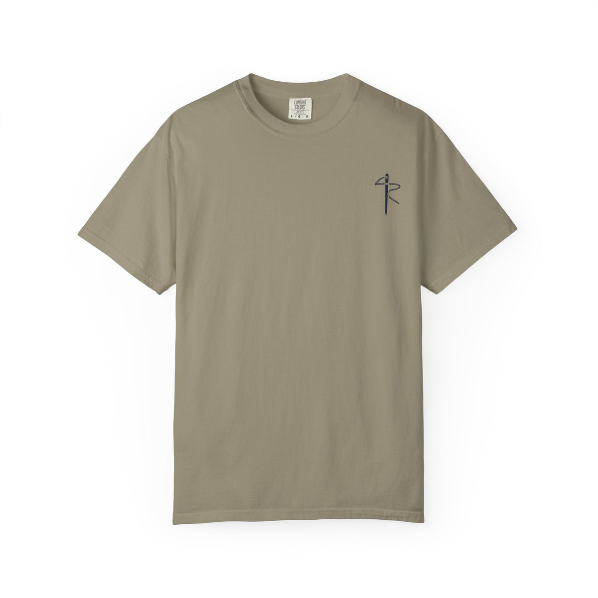 Blessed & Barreled Surf Tee, Sandstone, front view, BLESSED & BARRELED. Psalm 118:24 (KJV)