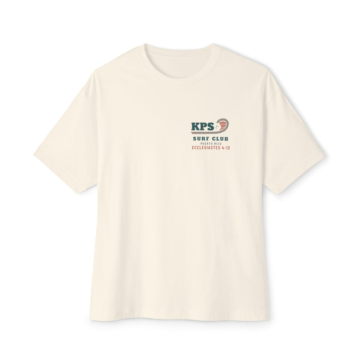 Dawn Patrol Surf Tee, Natural, front view, DAWN PATROL. (COFFEE OPTIONAL. REJOICING REQUIRED.) Psalm 118:24 (KJV)