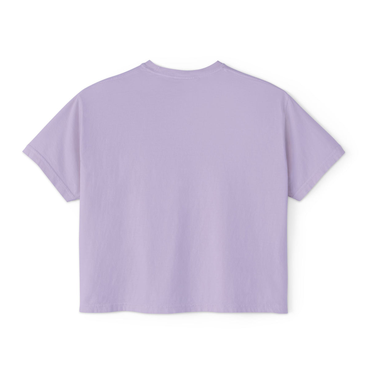 His Way Is Better Crop Tee, crop t-shirt, Orchid, back view, blank, HIS WAY IS BETTER., Isaiah 55:9 (KJV)