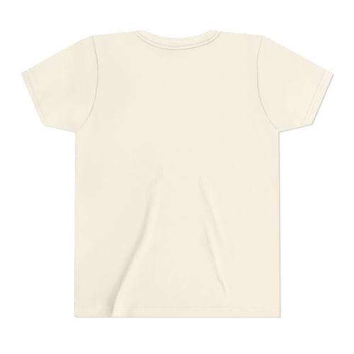 Anchored in Jesus Youth Tee, Natural, back view, plain back, ANCHORED IN JESUS. SANDCASTLES OPTIONAL., Hebrews 6:19 (KJV)