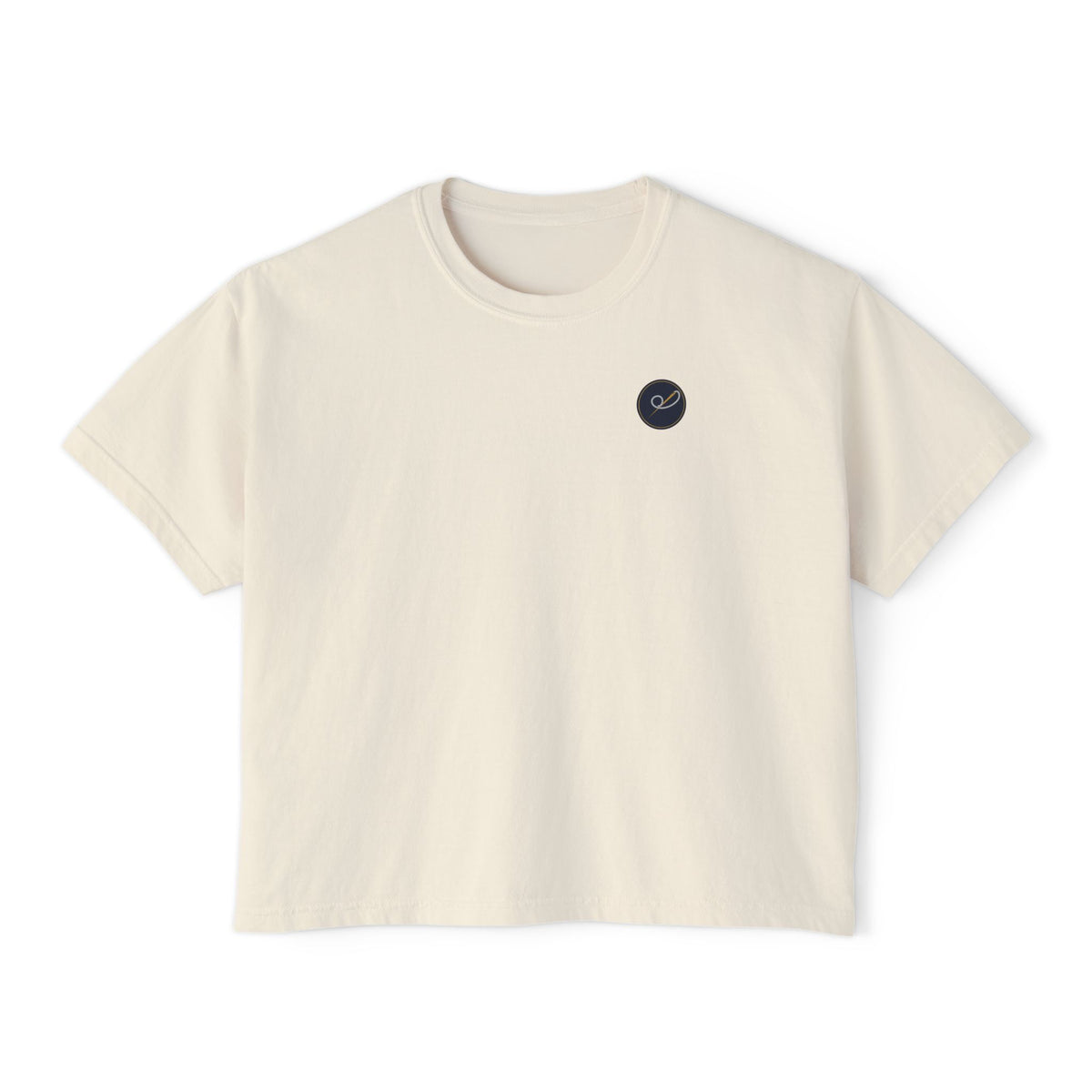 Live by Faith Crop Tee, crop t-shirt, Ivory, front view, LIVE BY FAITH., Habakkuk 2:4 (KJV)