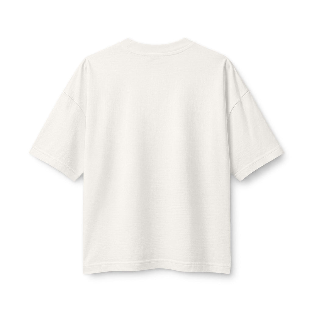 Love Thy Neighbour Women's Boxy Tee, Vintage White, back view, LOVE THY NEIGHBOUR. DON'T SNAKE HER WAVE. Matthew 22:39 (KJV)