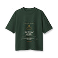 The Bread of Life Women's Boxy Tee, Forest, front view, THE BREAD OF LIFE. (THE ONLY CARBO-LOAD THAT LASTS.) John 6:35 (KJV)