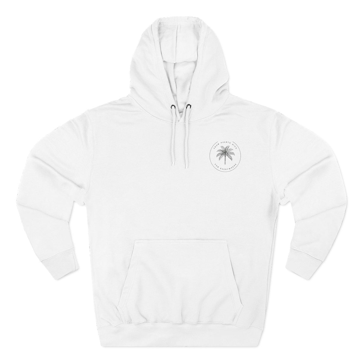 Faith Over Fear Hoodie, hoodie, White, front view, FAITH OVER FEAR., Isaiah 41:10 (KJV)