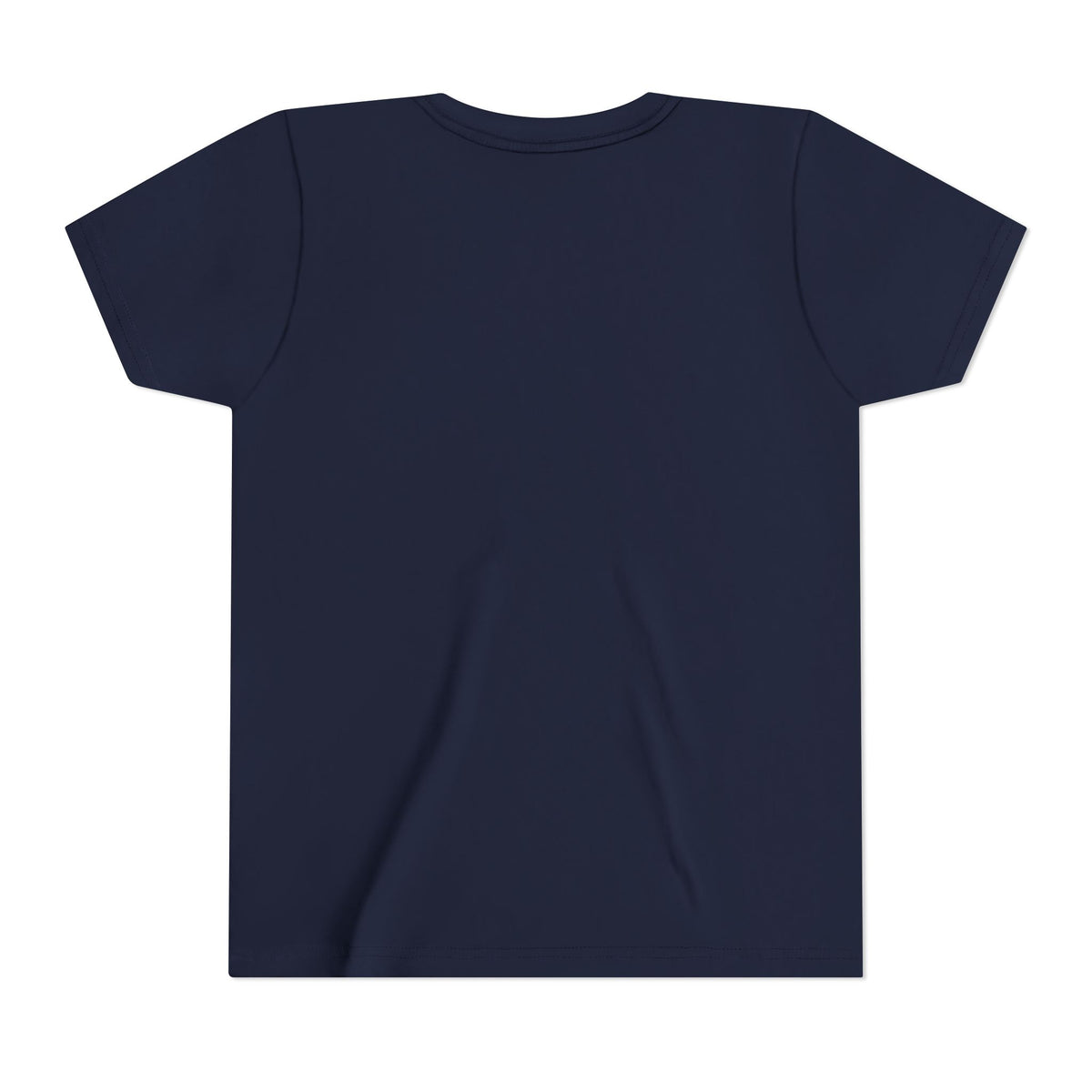 Fueled by Snacks & the Bread of Life Youth Tee, Navy, back view, FUELED BY SNACKS & THE BREAD OF LIFE. John 6:35 (KJV)