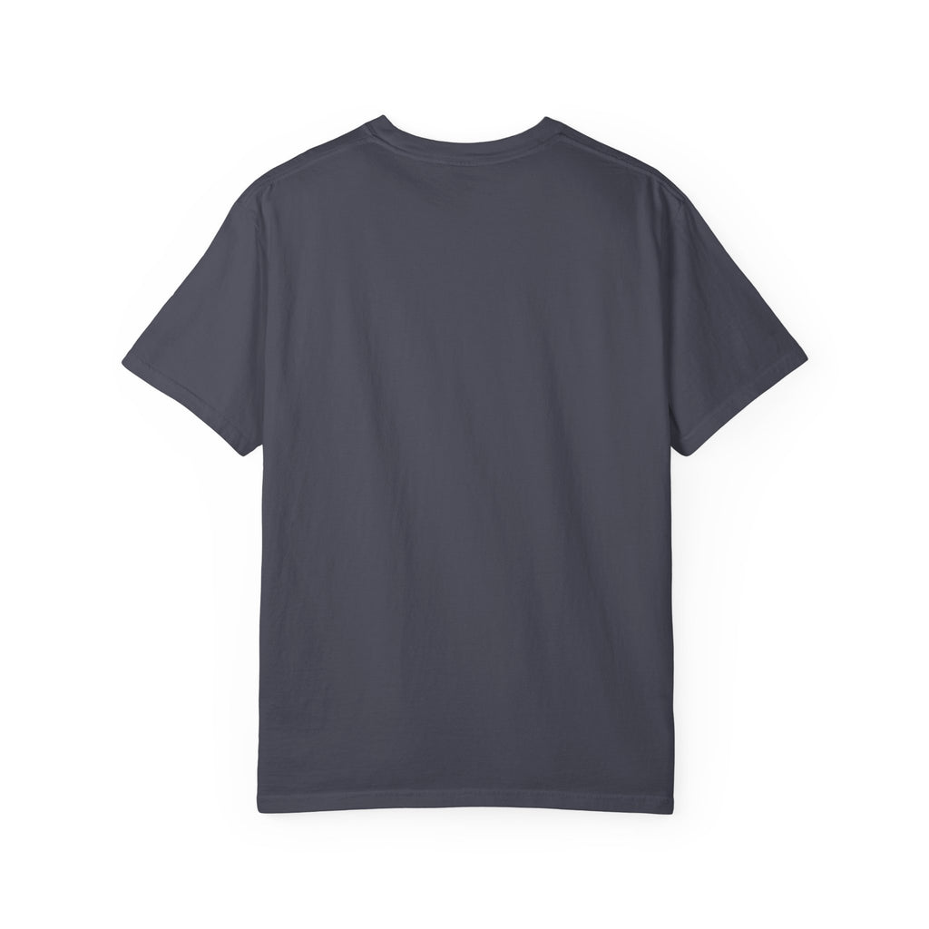 KPS Surf Club Tee, Navy, back view, KPS SURF CLUB. Ecclesiastes 4:12 (KJV)