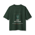 Salty Sisterhood Women's Boxy Tee, Forest, front view, SALTY SISTERHOOD. Ecclesiastes 4:12 (KJV)