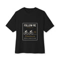 Follow Me (I'll Block the Wind) Cycling Tee, Black, front view, FOLLOW ME. (I'LL BLOCK THE WIND.) Matthew 4:19 (KJV)