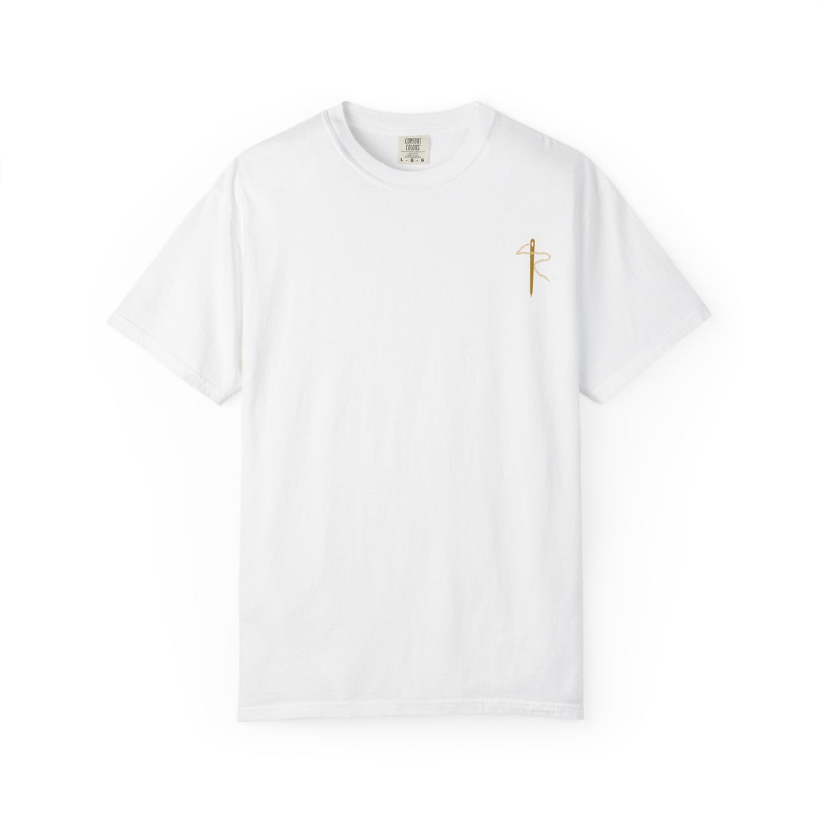 Don't Snake Thy Neighbour Surf Tee, White, front view, DON'T SNAKE THY NEIGHBOUR. Matthew 22:39 (KJV)