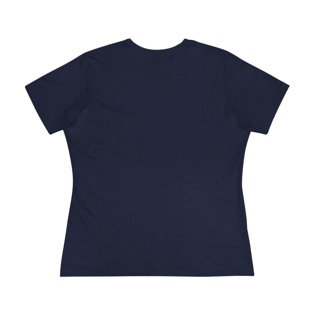 Keys of the Kingdom Women's Tee, Navy, back view, plain back, KEYS OF THE KINGDOM., Matthew 16:19 (KJV)