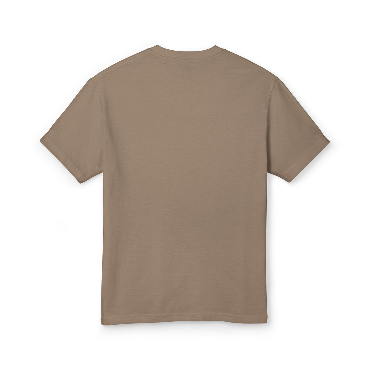 Not by Wi-Fi Tee, t-shirt, Faded Brown, back view, blank, LIVE BY FAITH, NOT BY WI-FI., Habakkuk 2:4 (KJV)