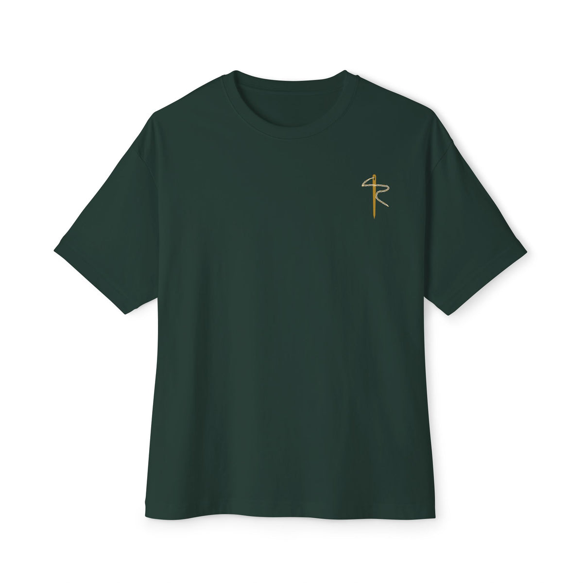 Low Watts High Faith Cycling Tee, Forest, front view, LOW WATTS. HIGH FAITH. 2 Corinthians 12:9 (KJV)