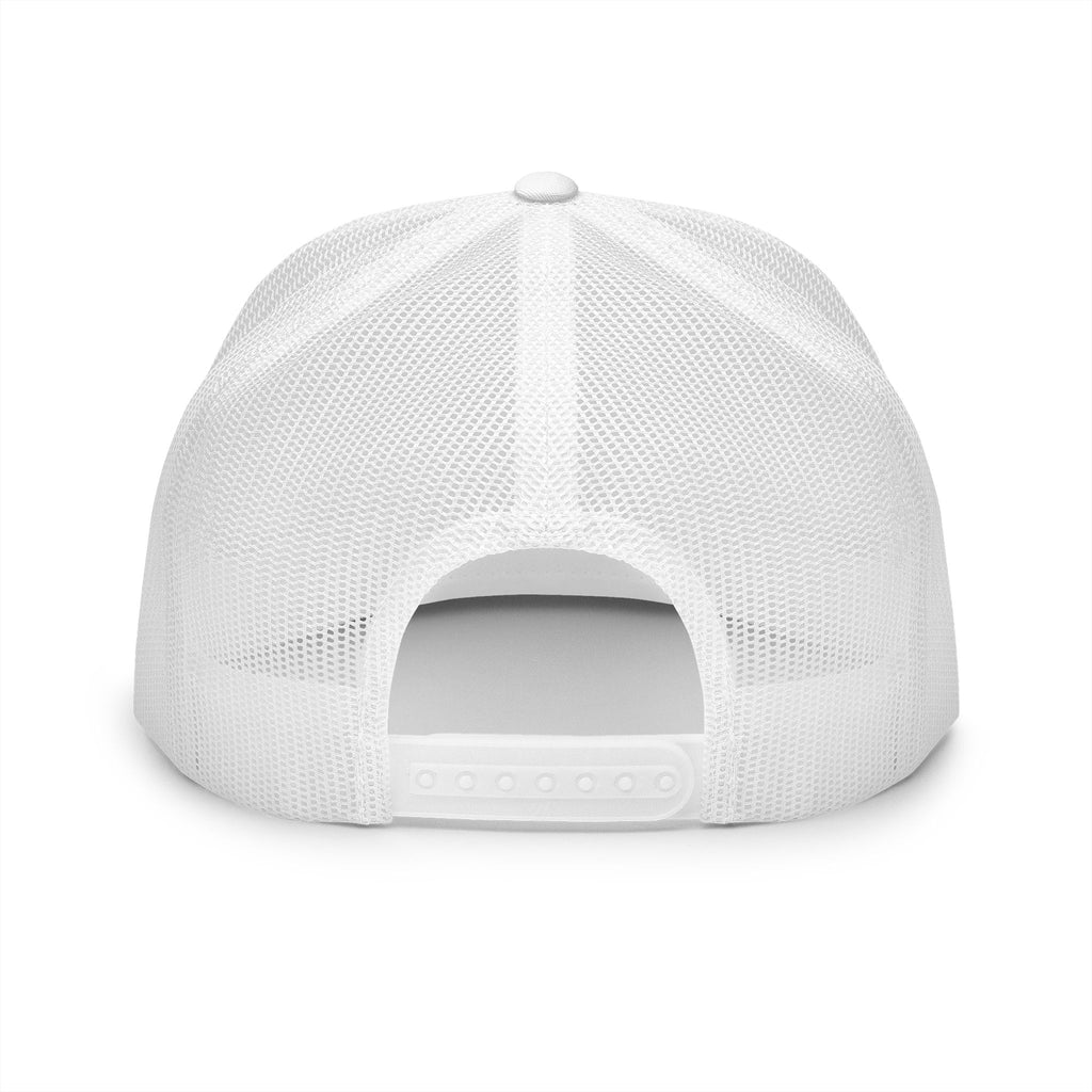 No Temas Trucker Cap, trucker cap, White, back view, NO TEMAS., Isaiah 41:10 (KJV)