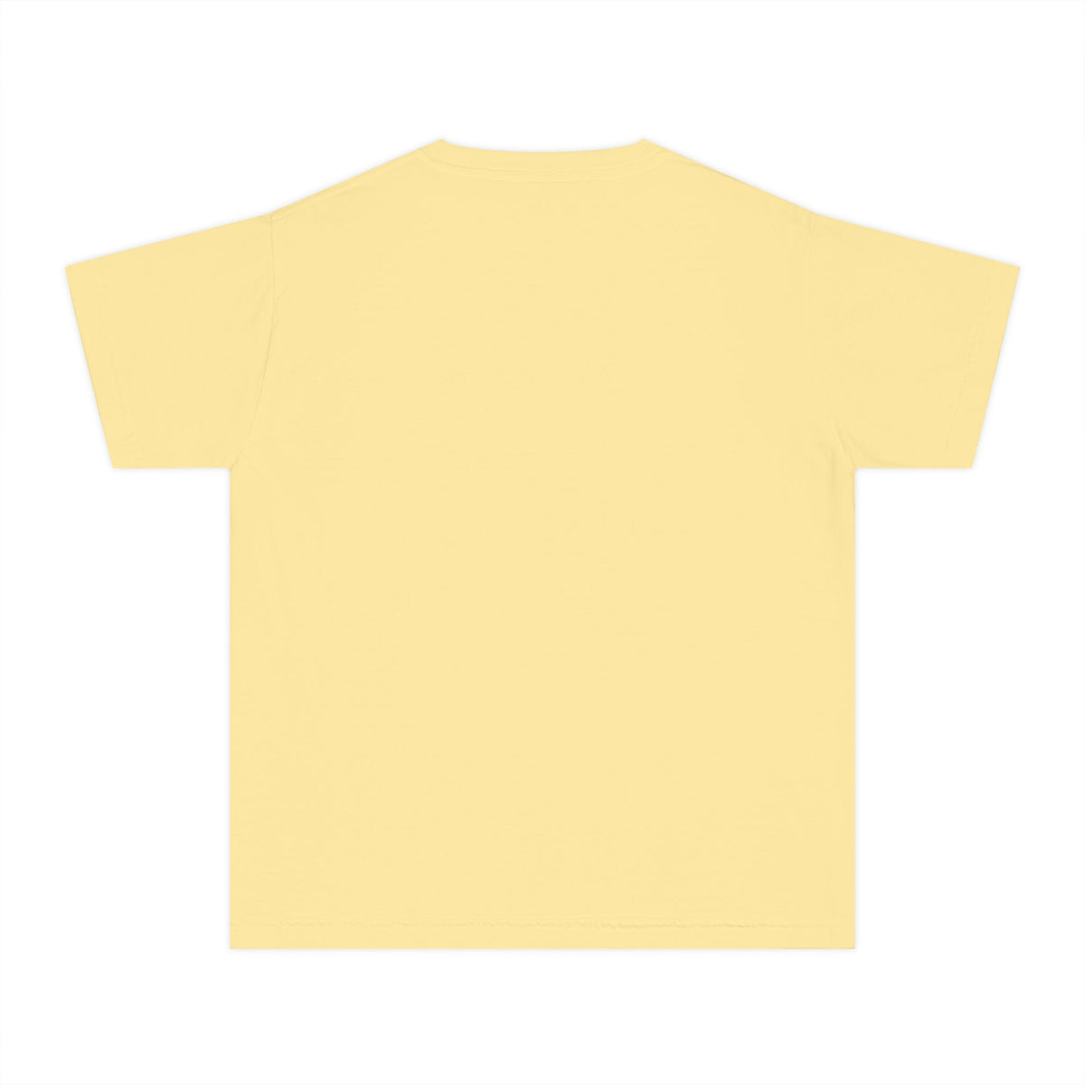 Beloved Youth Tee, kids' t-shirt, Butter, back view, blank, BELOVED. NOT BE-STRESSED., Romans 9:25 (KJV)
