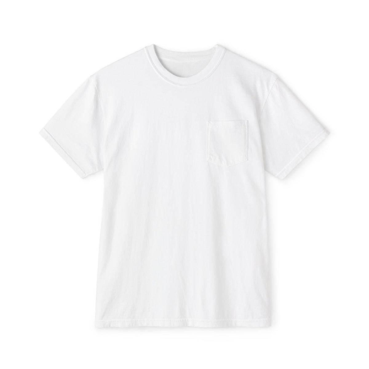 Be Still Pocket Tee, t-shirt, White, front view, BE STILL., Psalm 46:10 (KJV)