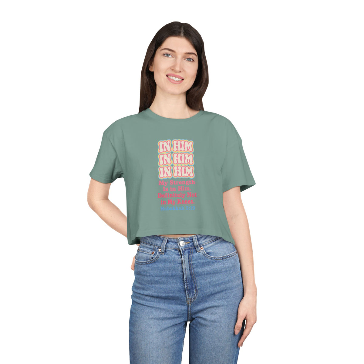 In Him Crop Tee
