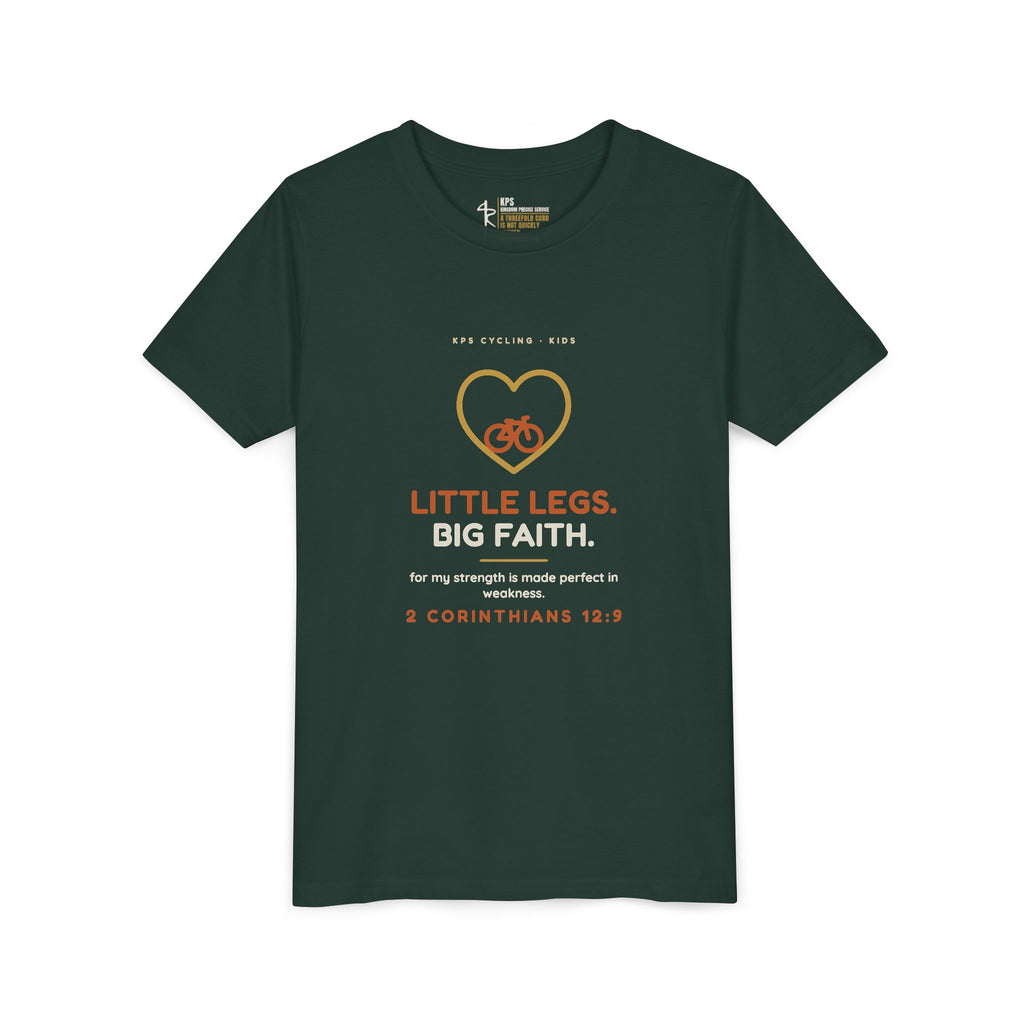 Little Legs, Big Faith Youth Tee
