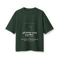 All Things Work Together Women's Boxy Tee, Forest, front view, ALL THINGS WORK TOGETHER. (WIPEOUTS INCLUDED.) Romans 8:28 (KJV)