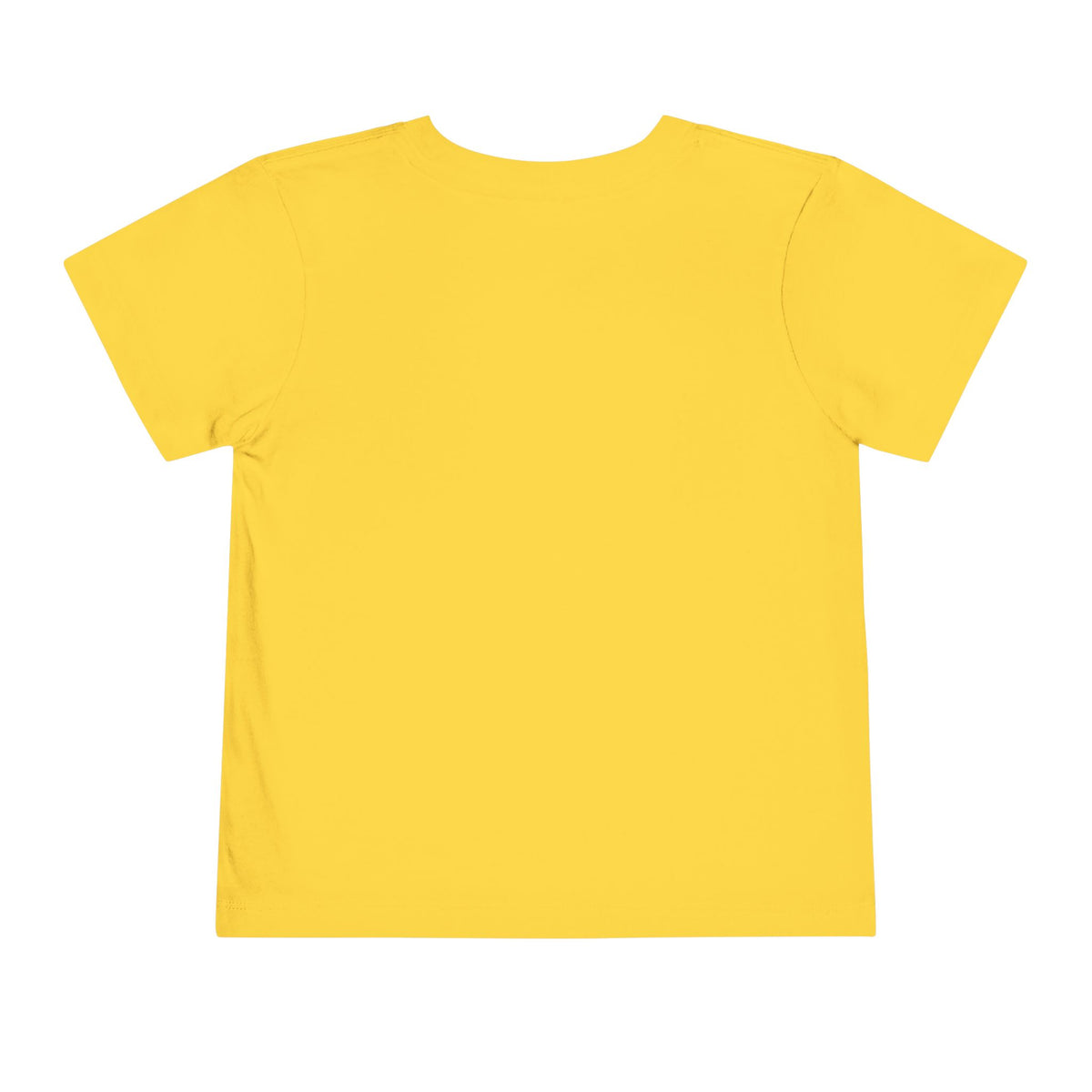 Seek First Crown Toddler Tee, toddler t-shirt, Yellow, back view, SEEK FIRST., Matthew 6:33 (KJV)