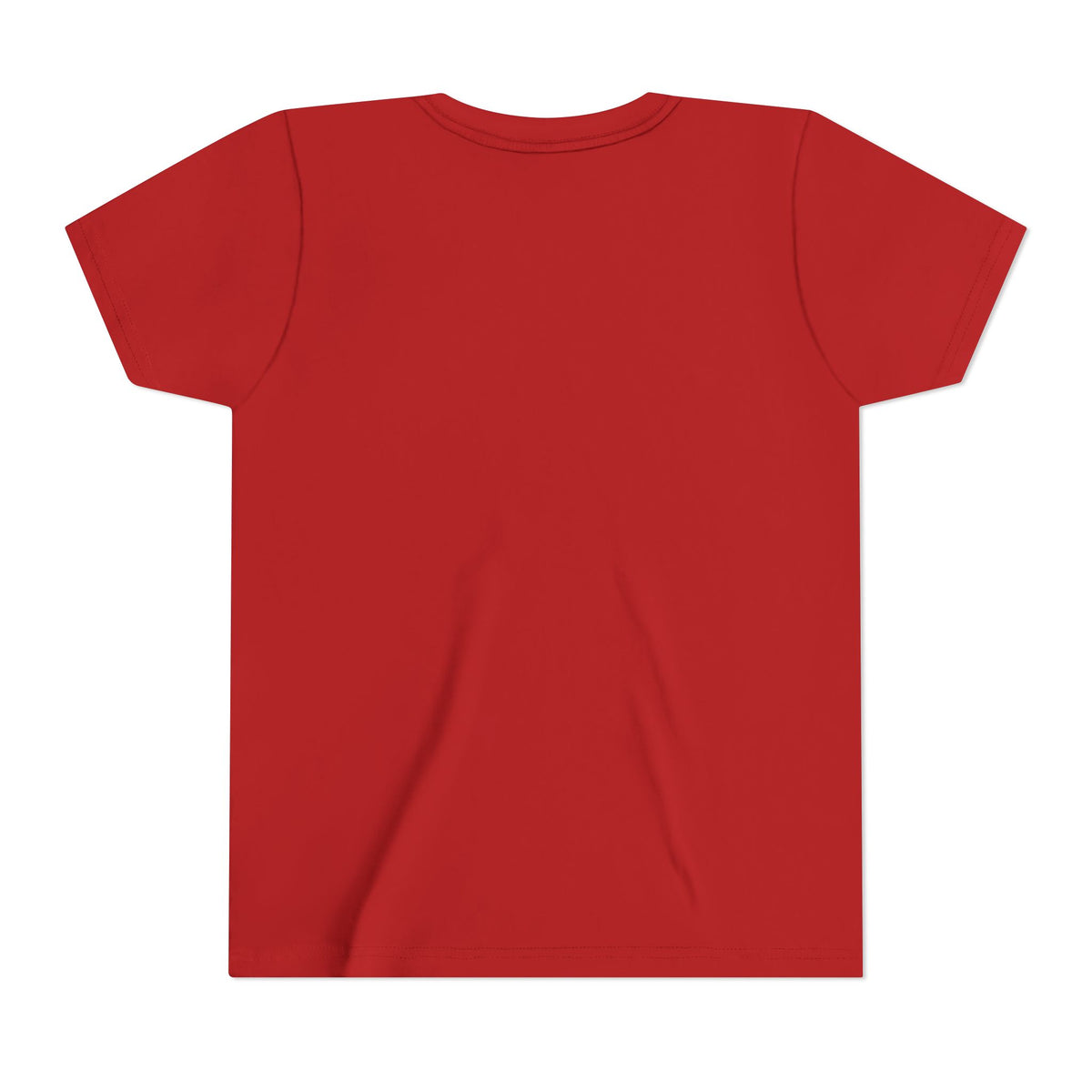 Blessed & Sandy Youth Tee, Red, back view, plain back, BLESSED & SANDY., Psalm 118:24 (KJV)