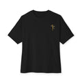 Low Watts High Faith Cycling Tee, Black, front view, LOW WATTS. HIGH FAITH. 2 Corinthians 12:9 (KJV)