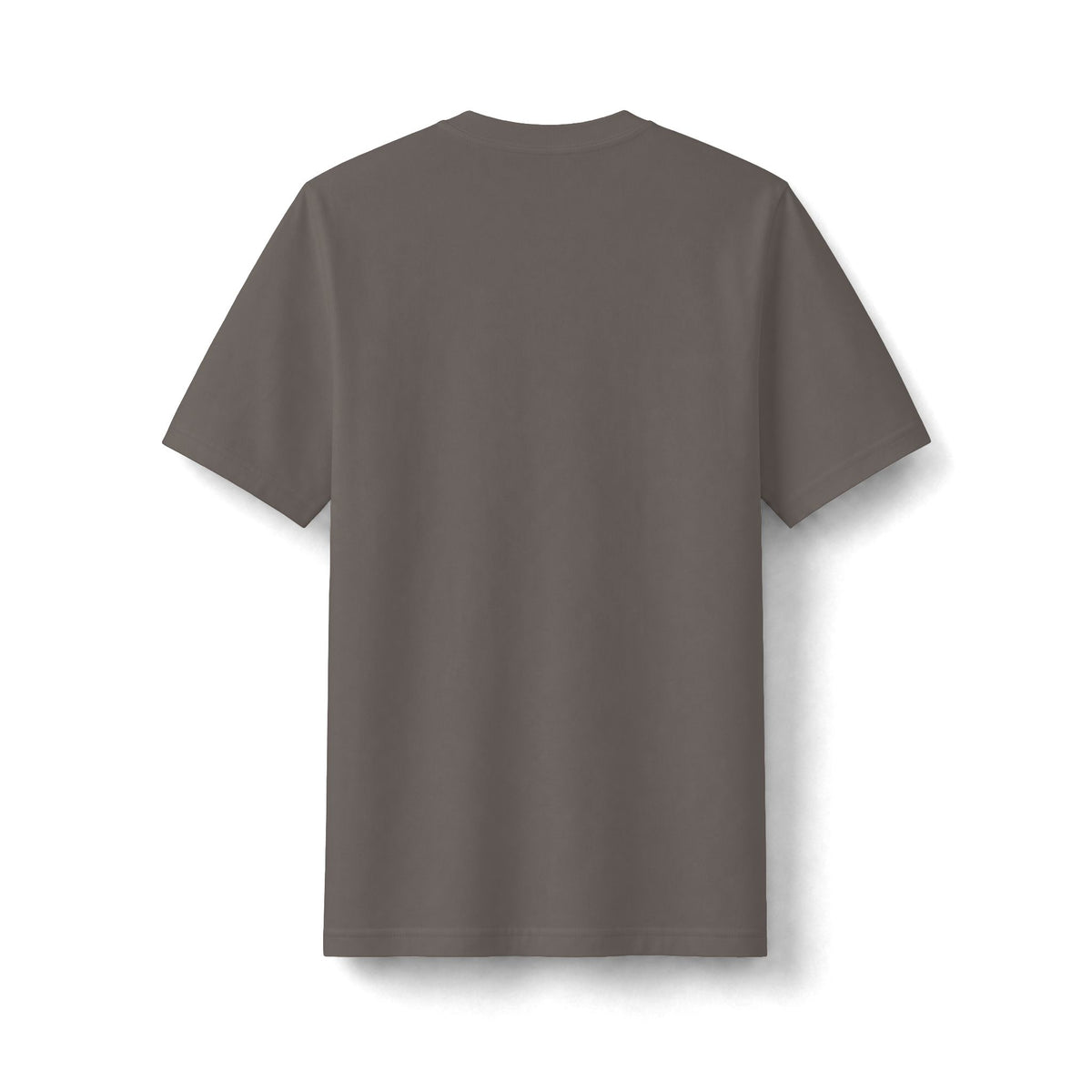 Fear Not Tee, t-shirt, Shiitake, back view, blank, FEAR NOT., Isaiah 41:10 (KJV)