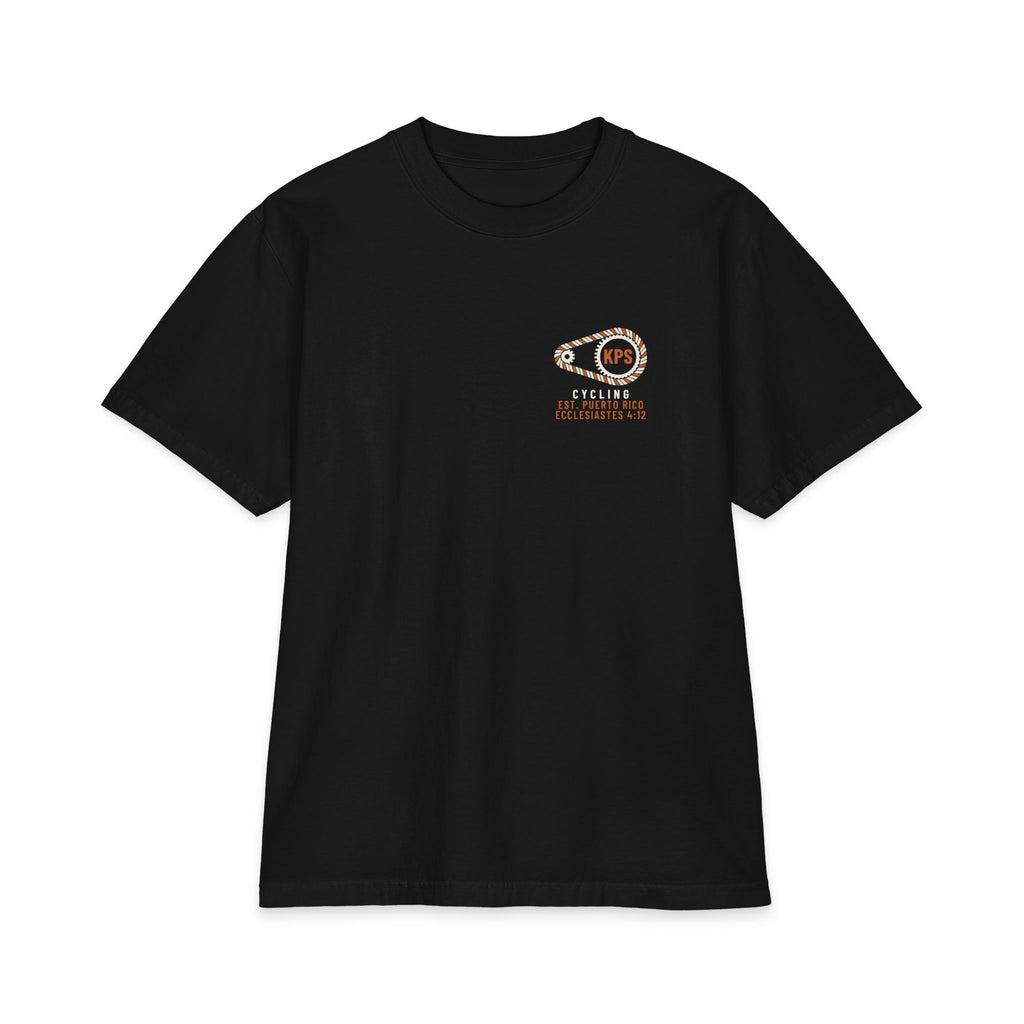 Even God Took a Rest Day Cycling Tee, Black, front view, EVEN GOD TOOK A REST DAY. Genesis 2:2 (KJV)