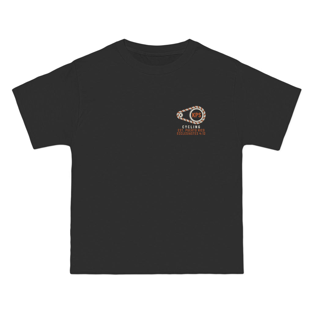 Headwind Worketh Patience Cycling Tee, Black, front view, HEADWIND WORKETH PATIENCE. Romans 5:3 (KJV)