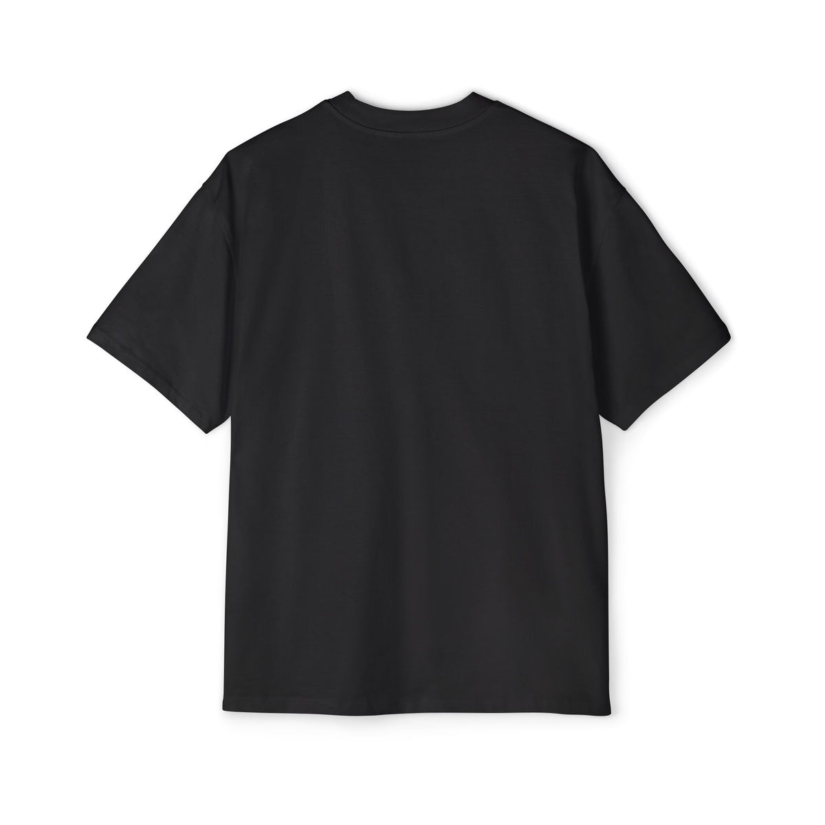 Seek First Crest Oversized Tee, t-shirt, Black, back view, SEEK FIRST., Matthew 6:33 (KJV)