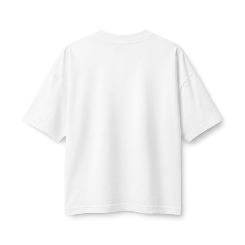 All Things Work Together Women's Boxy Tee, White, back view, ALL THINGS WORK TOGETHER. (WIPEOUTS INCLUDED.) Romans 8:28 (KJV)