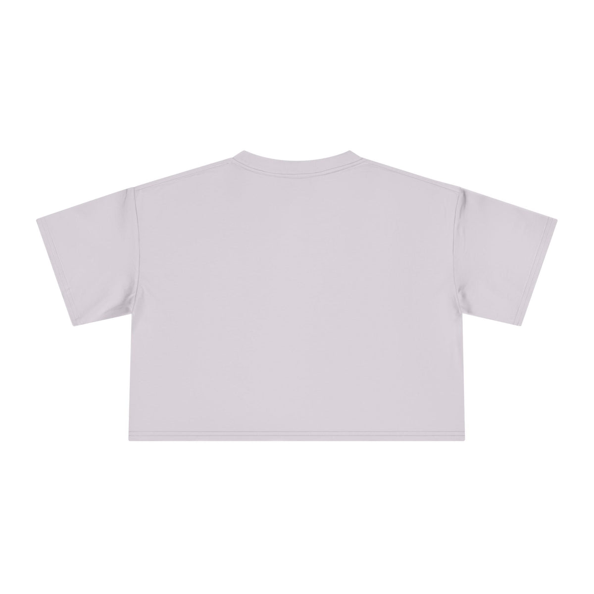 Wonderfully Made Crop Tee in Orchid, back view (plain back)