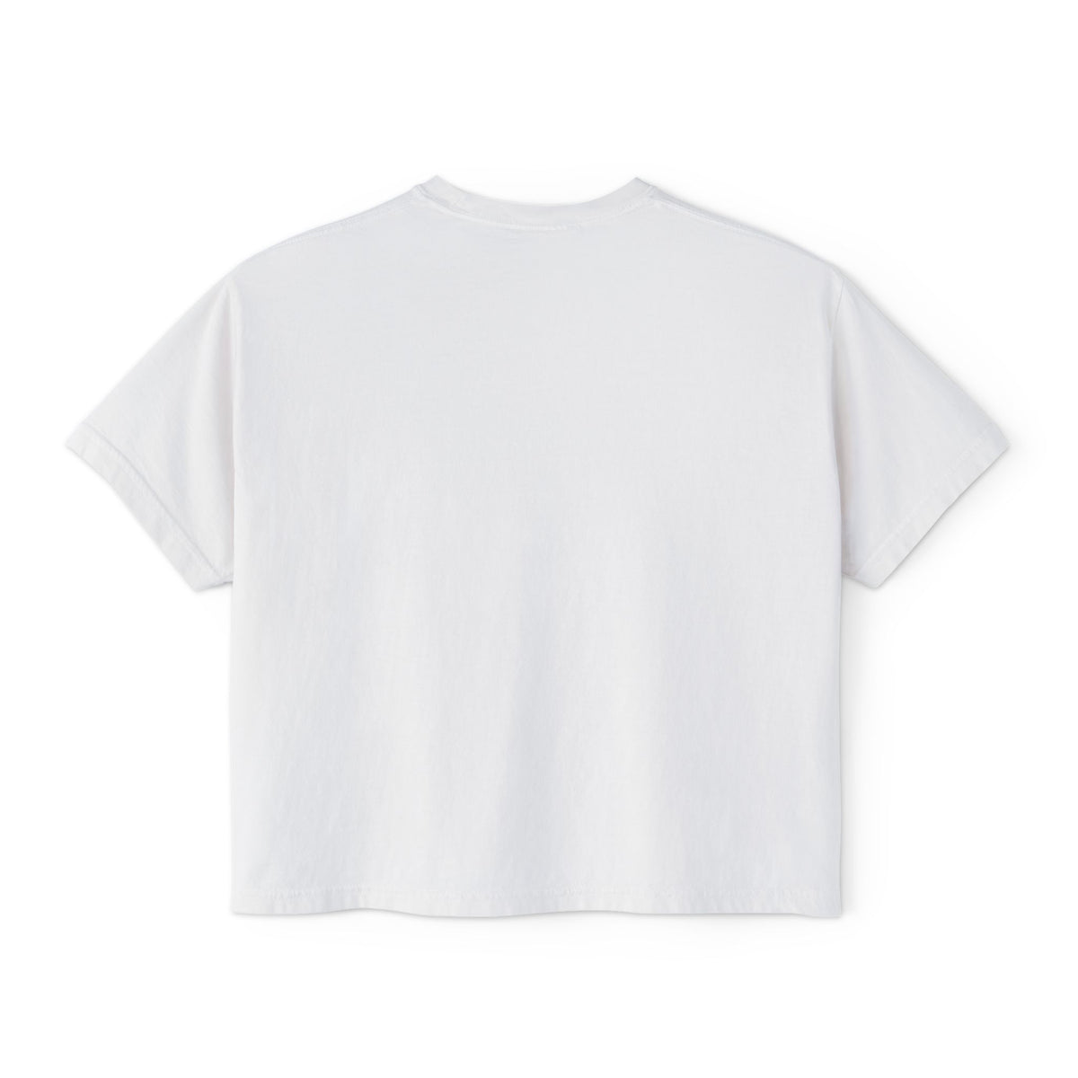His Way Is Better Crop Tee, crop tee, White, back view, plain, HIS WAY IS BETTER, Isaiah 55:9 (KJV)