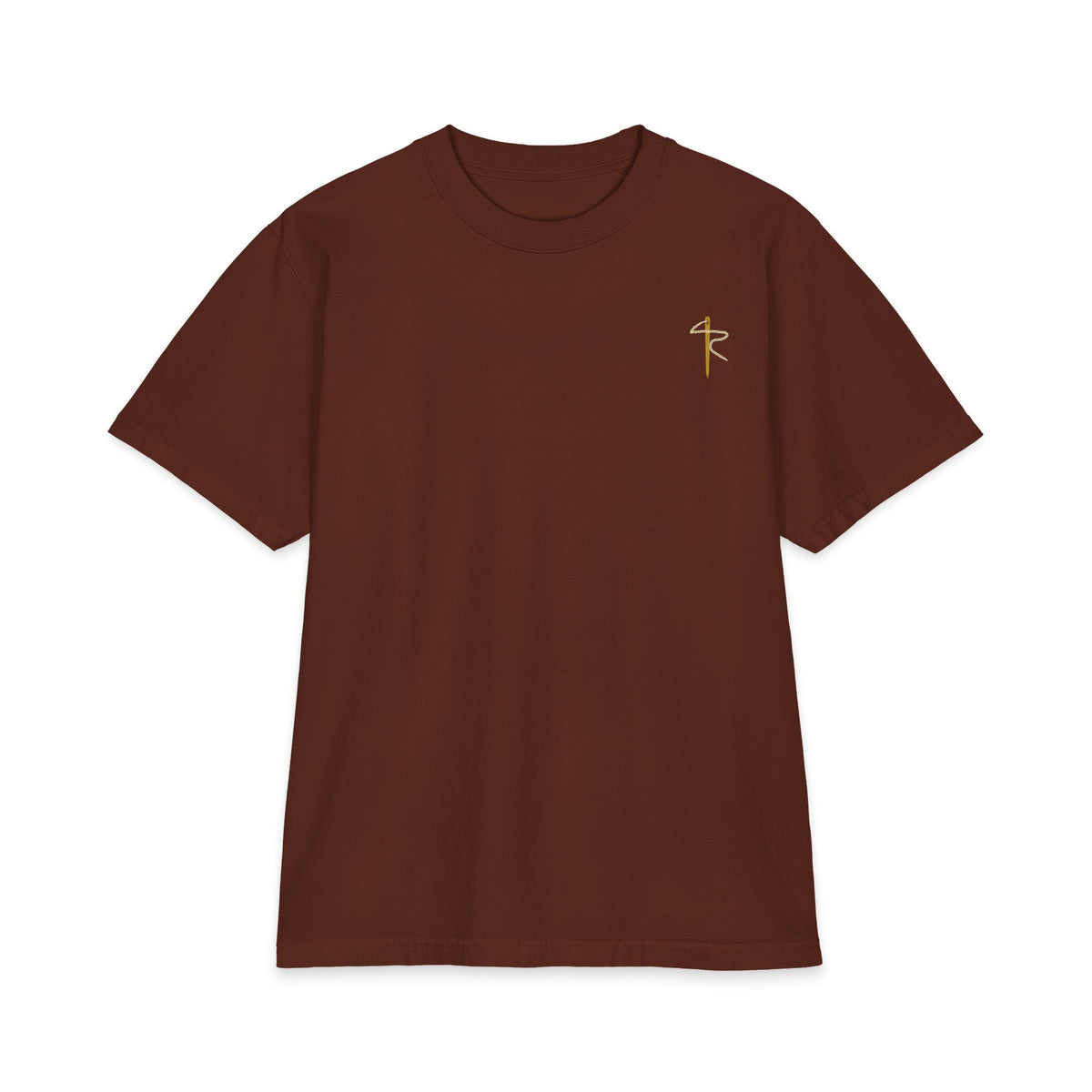 Carbo-Load Facts Cycling Tee, Brown, front view, CARBO-LOAD FACTS. John 6:35 (KJV)