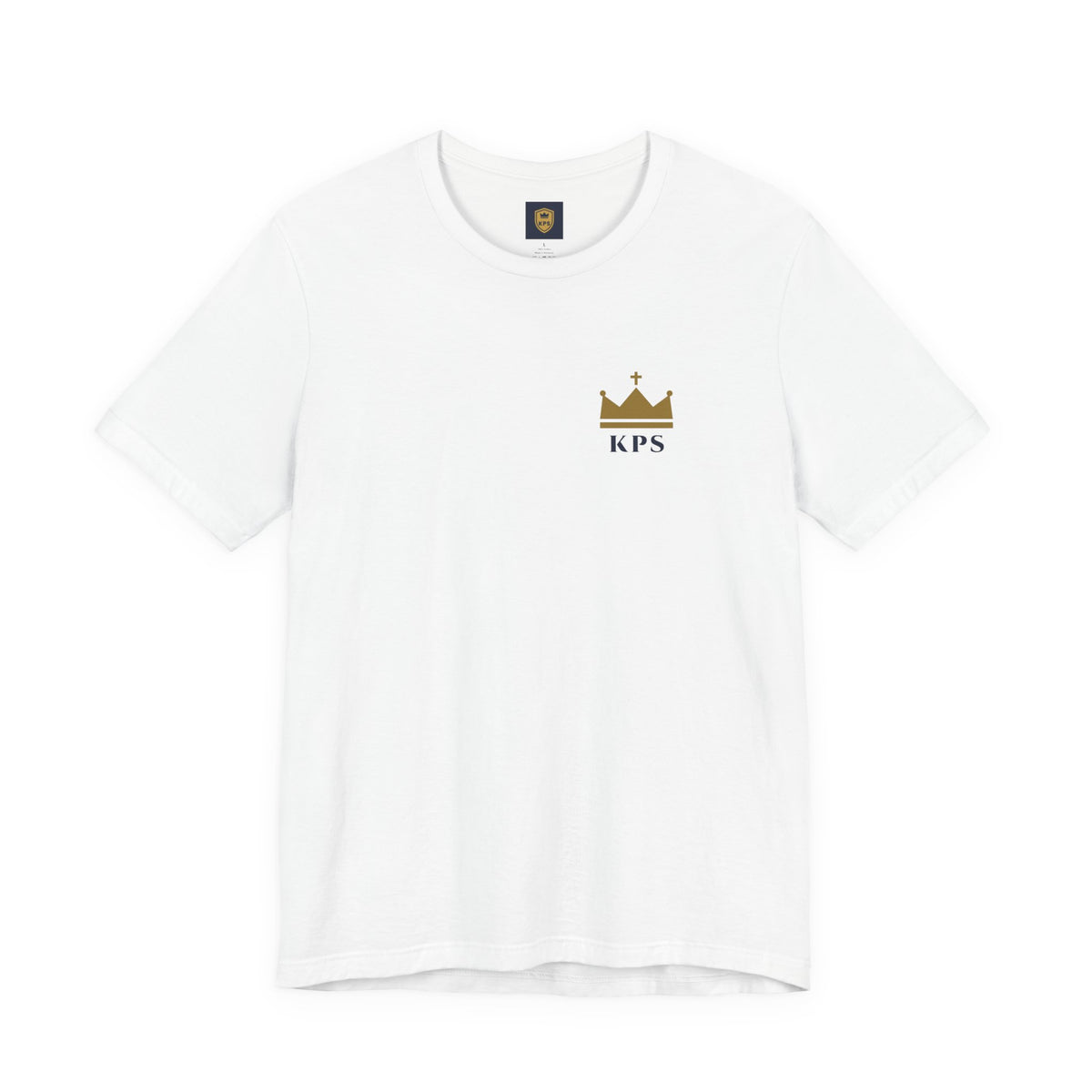 Whole Armor Tee, t-shirt, White, front view, PUT ON THE WHOLE ARMOR OF GOD., Ephesians 6:11 (KJV)