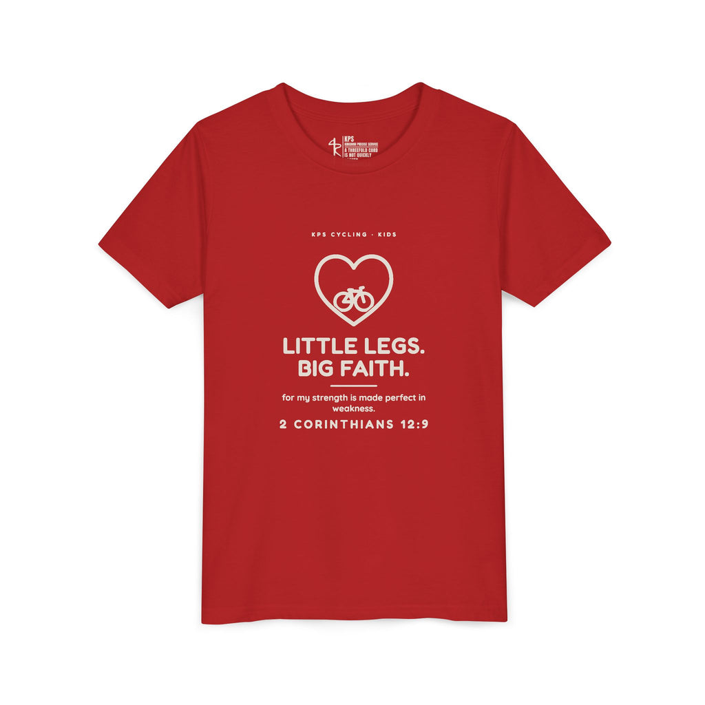 Little Legs, Big Faith Youth Tee