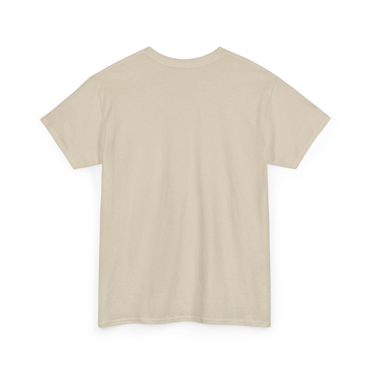 Made for His Glory Tee, t-shirt, Sand, back view, blank, MADE FOR HIS GLORY., Isaiah 43:7 (KJV)
