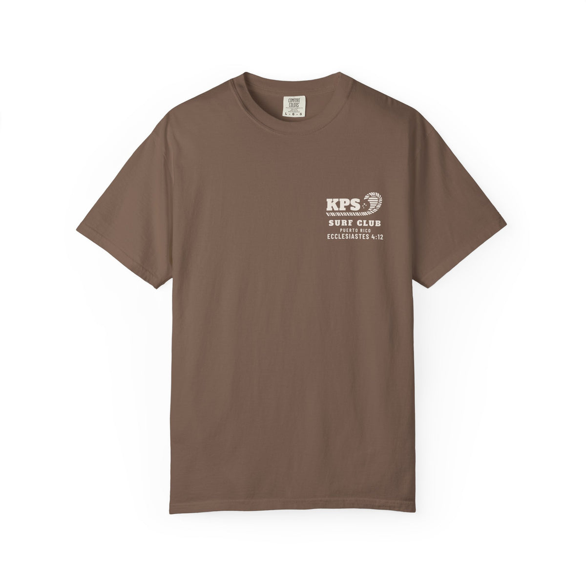 Thou Shalt Not Drop In Surf Tee, Espresso, front view, THOU SHALT NOT DROP IN. Exodus 20:15 (KJV)