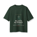 The Lord Is My Lifeguard Women's Boxy Tee, Forest, front view, THE LORD IS MY LIFEGUARD. (I STILL WEAR SUNSCREEN.) Psalm 23:1 (KJV)