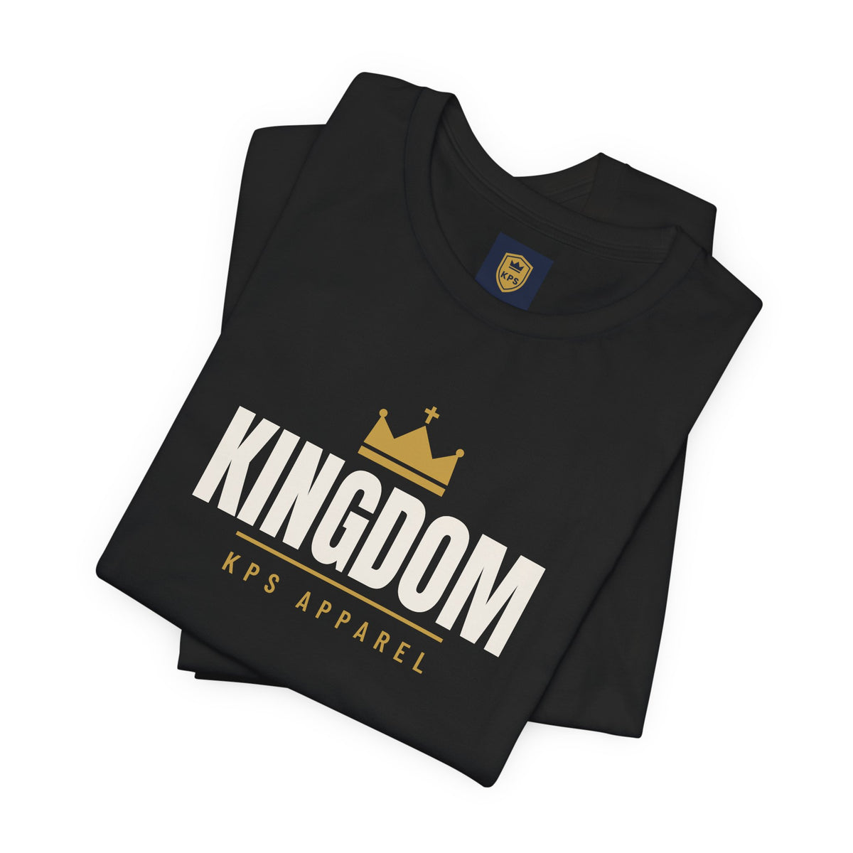 Kingdom Tee, t-shirt, Black, folded, KINGDOM., Matthew 6:33 (KJV)