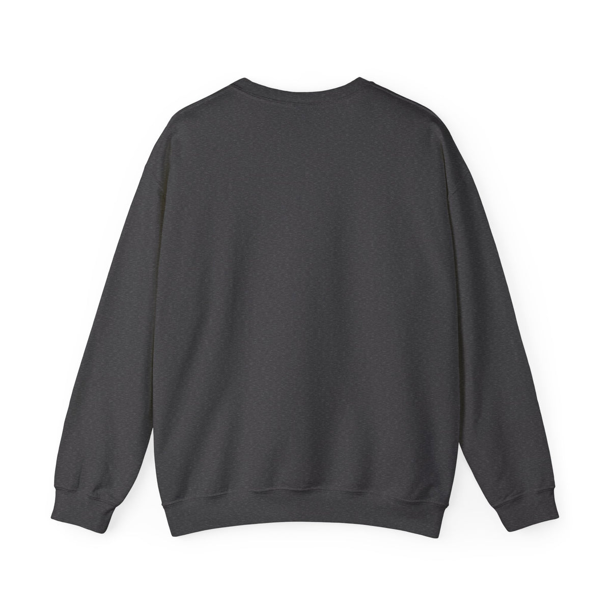 Crossed Keys Crewneck, sweatshirt, Dark Heather, back view, plain back, Matthew 16:19 (KJV)