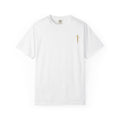Blessed & Barreled Surf Tee, White, front view, BLESSED & BARRELED. Psalm 118:24 (KJV)